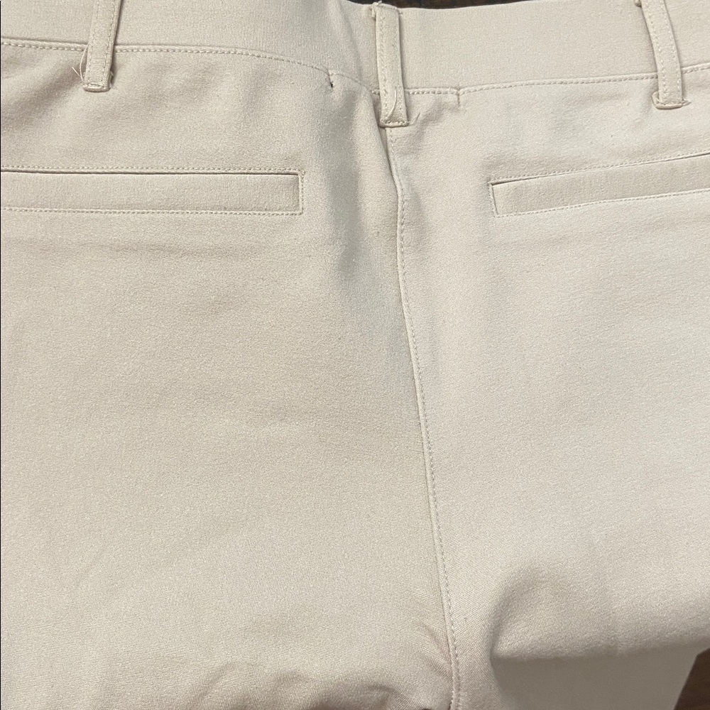 Quince Ultra-Stretch Ponte Straight Leg Pants in Ecru, size XS, 30” inseam - Picture 9 of 9